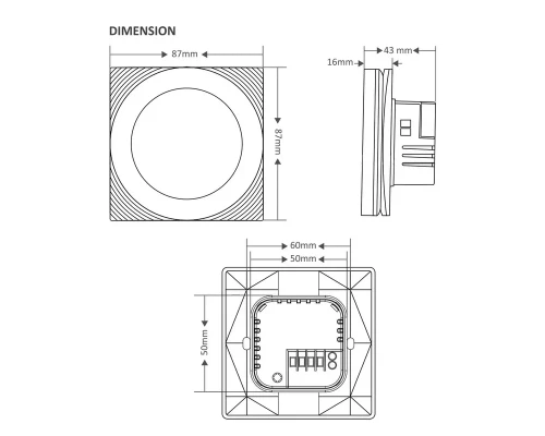 Умный термостат Wi-Fi Smartdust ST-HT801-W